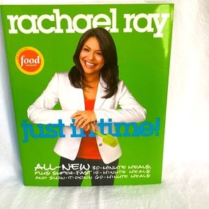 Paperback Rachel Ray Cookbook just in time